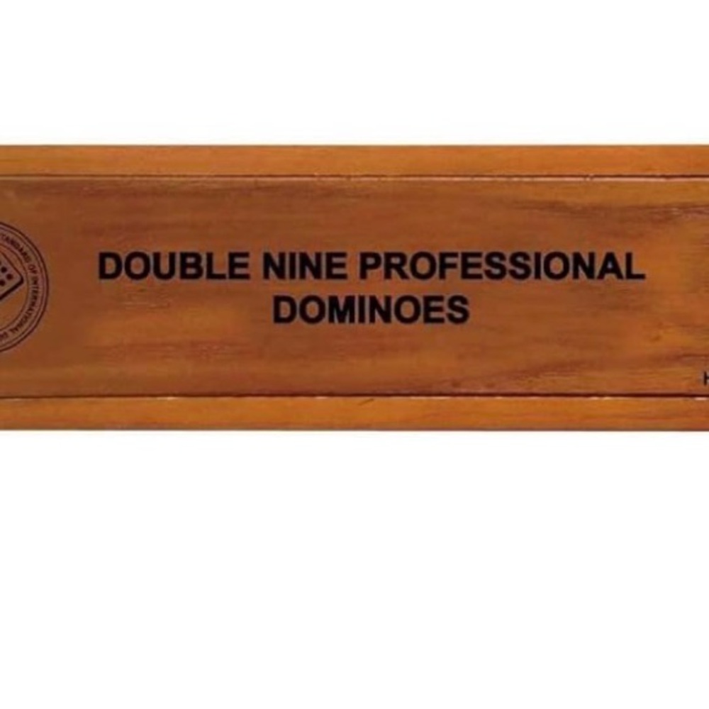 Bene Casa 55 Piece Handcrafted Professional Double Nine Domino Set In Wooden Box - Picture 6 of 8